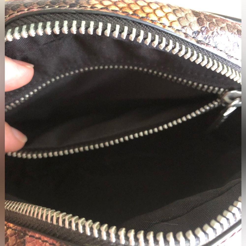 J/Slides Leather “Kandy” Crossbody Python Print B… - image 6